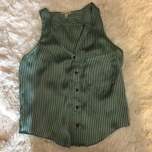 Tank top with open back